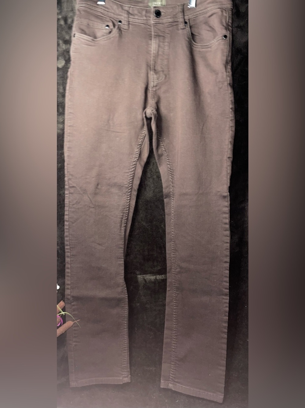 Jachs Straight Leg Jeans in Brown